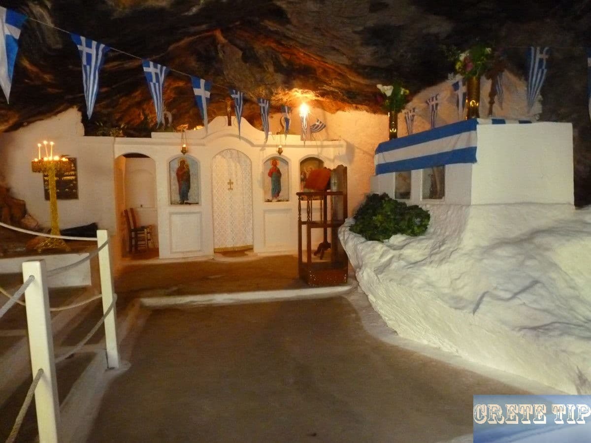 small church Milatos Cave