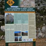 sign for the walking route E4