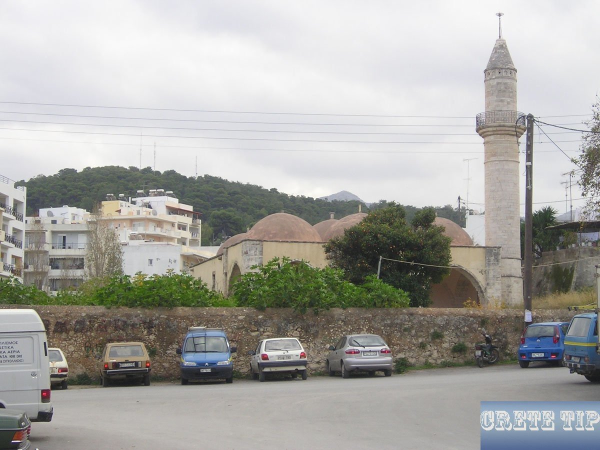 Islamic prayer towers and mosques Rethymno
