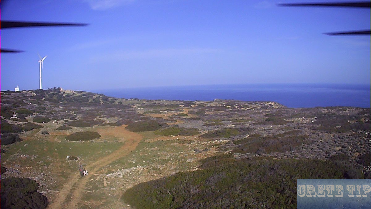 drone over Crete