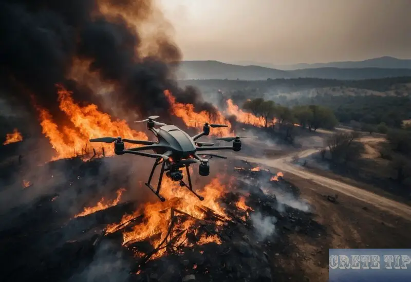 Drone alleged to have caused bush fire