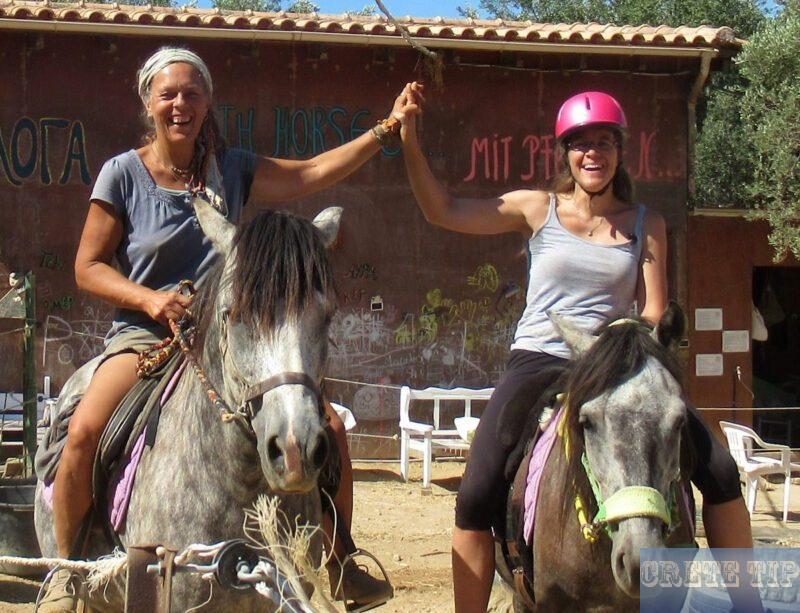Riding on Crete