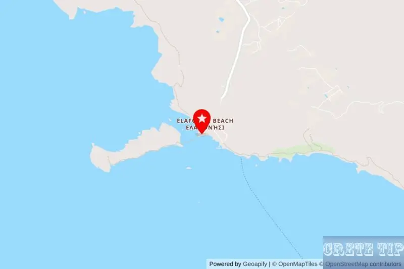 elafonissi beach map