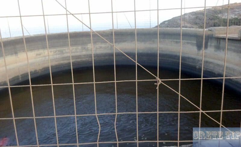 Cistern with water on Crete.
