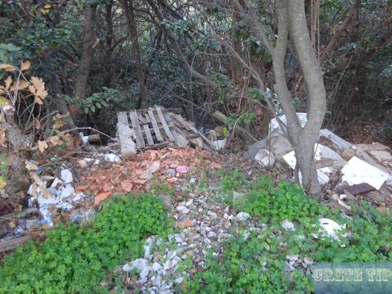 wild rubbish dump