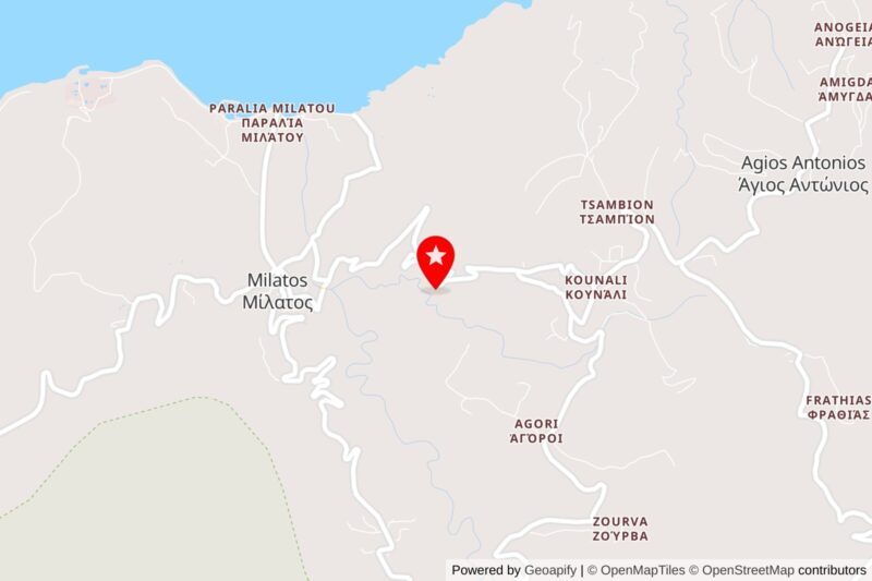 map milatos cave