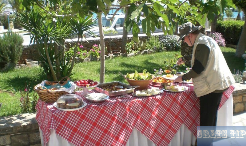 Easter dinner on Crete.