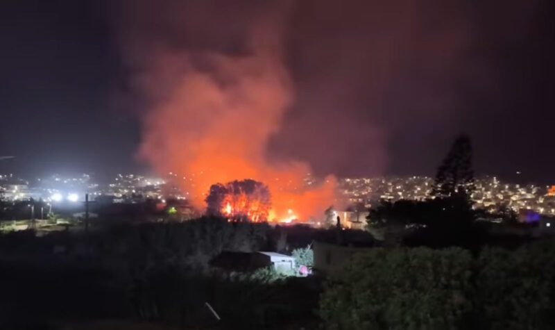 Fire in Sitia