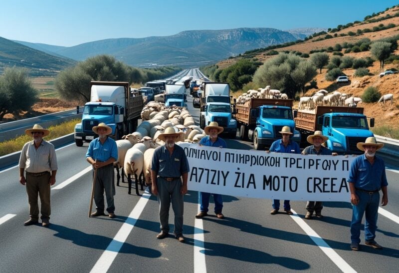 farmers protest block motorway