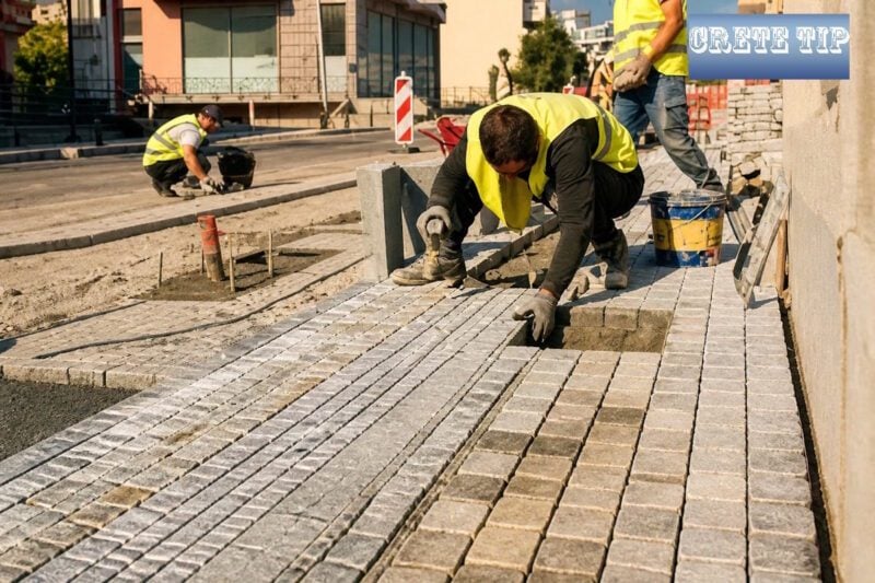 kopfsteinpflaster arbeiten